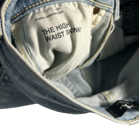 7 For all Mankind High Waist Skinny Jeans Sz 26 - Picture 10 of 16